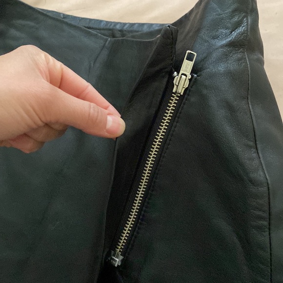 MARKOO, Black Leather Skirt - Picture 5 of 10